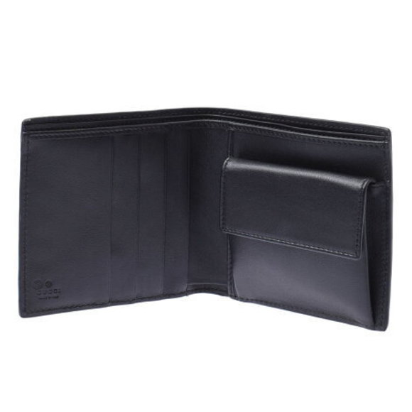 GUCCI Micro Guccisima Wallet Black Leather Bifold - Picture 7 of 12